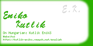 eniko kutlik business card
